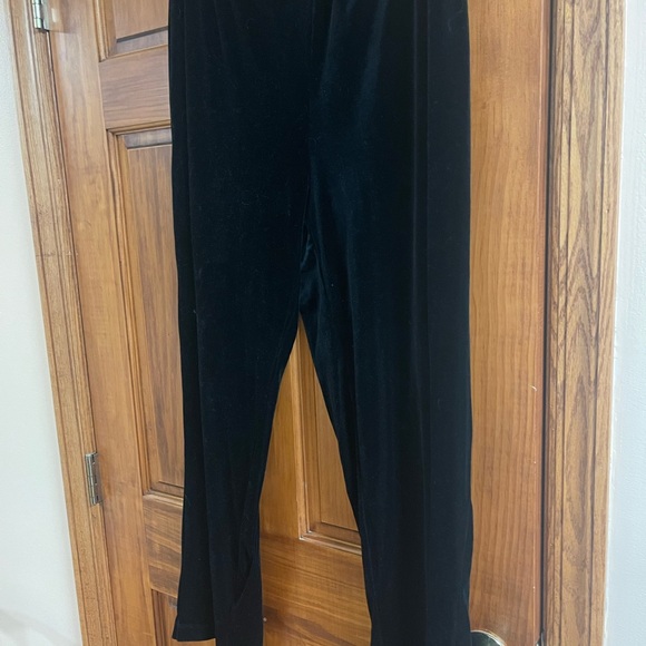 Black Velvet Pants, 1X-2X - Picture 2 of 3